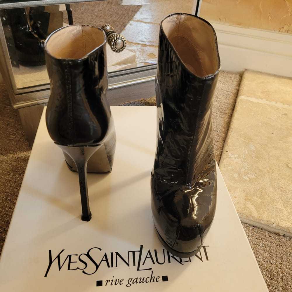 Yves Saint Laurent Patent leather ankle boots - image 3