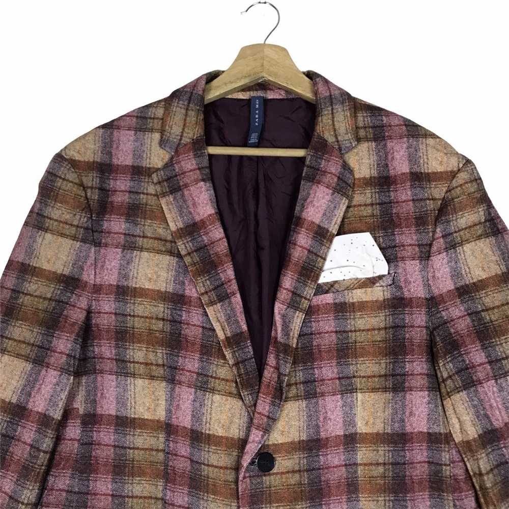 Zara ZARA MAN Checkered Coat Jacket - image 2