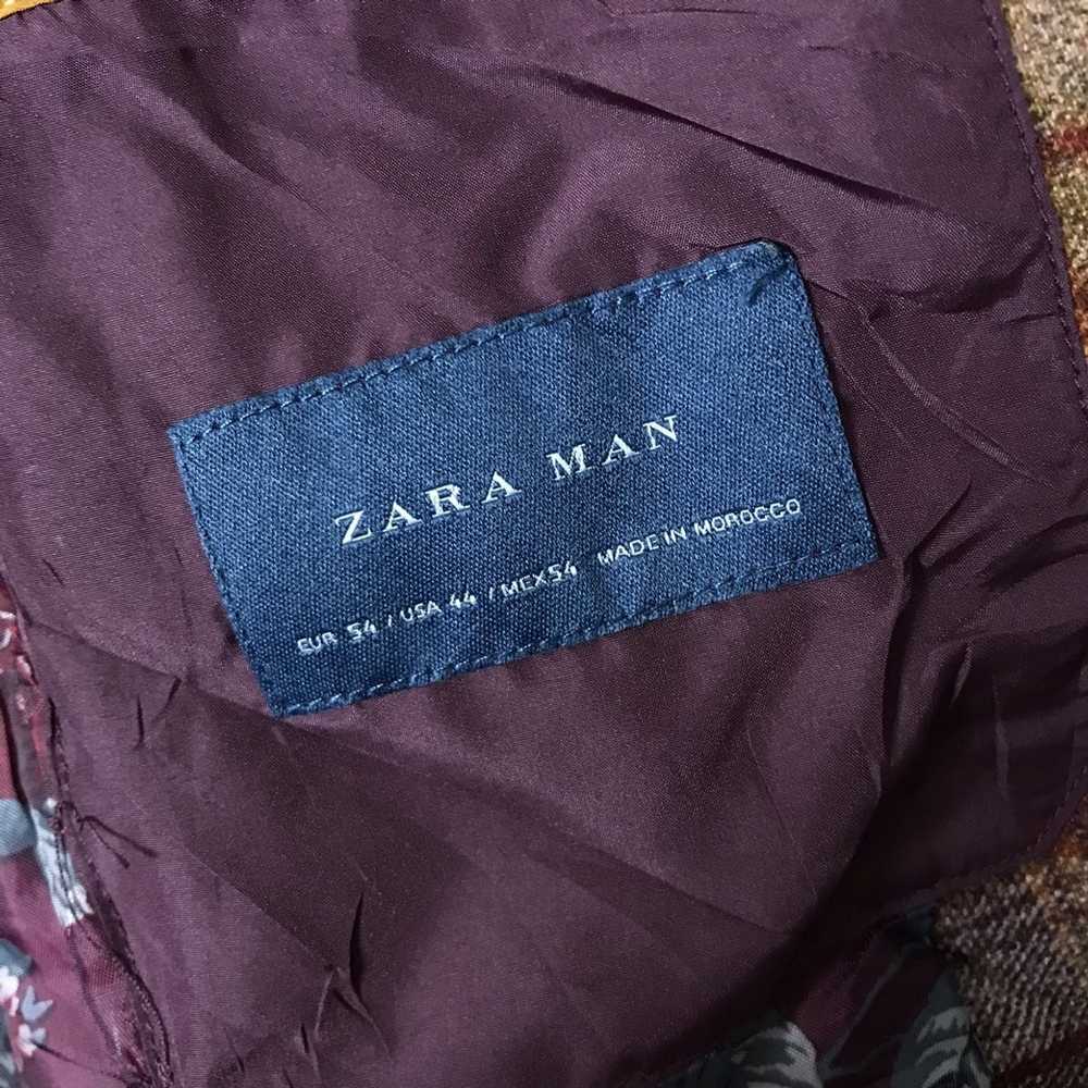 Zara ZARA MAN Checkered Coat Jacket - image 9