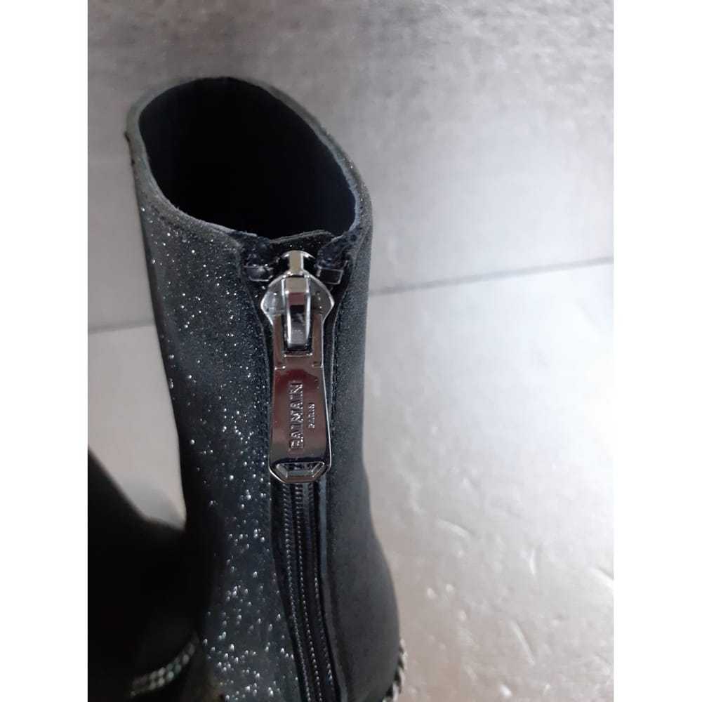 Balmain Glitter ankle boots - image 5