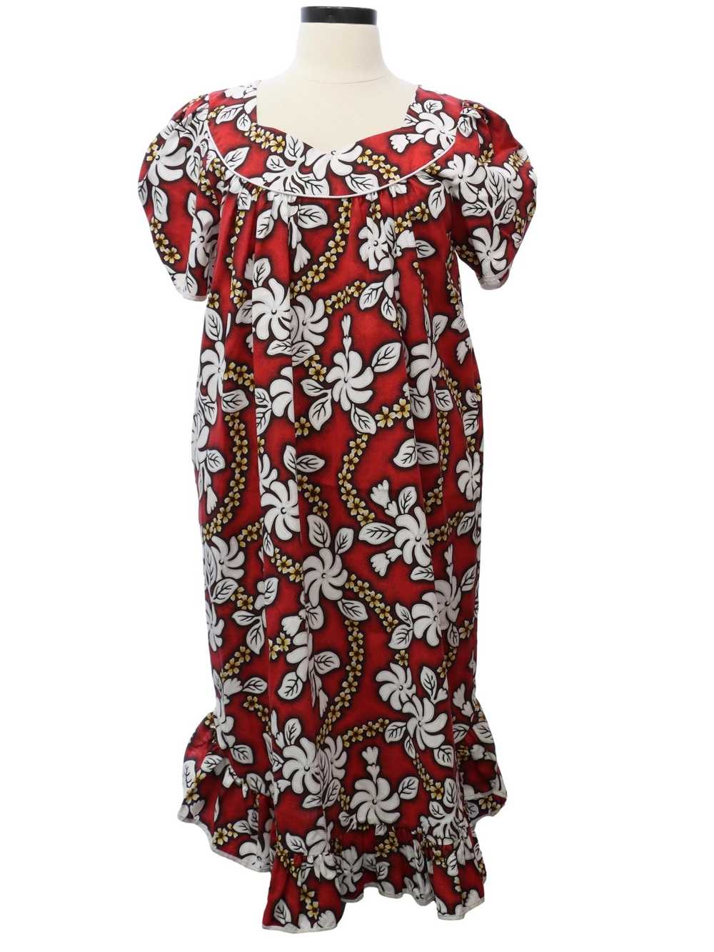 1990's Keegi Hawaiian MuuMuu Dress - image 1