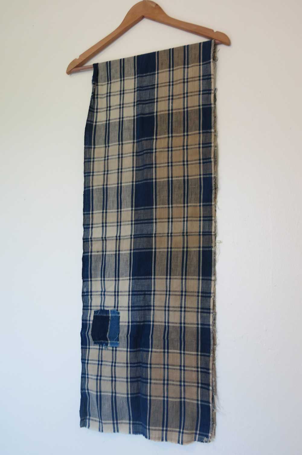 Vintage Antique Sachiko/boro Tartan Scraf from Ja… - image 1