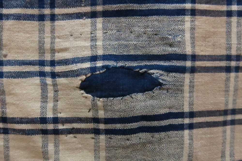 Vintage Antique Sachiko/boro Tartan Scraf from Ja… - image 5