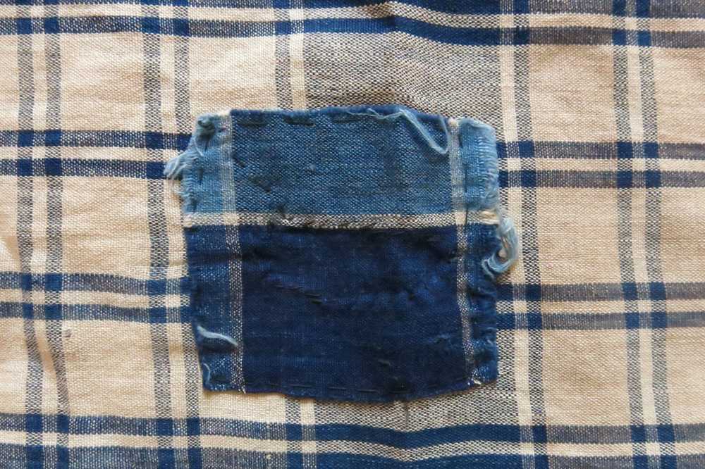 Vintage Antique Sachiko/boro Tartan Scraf from Ja… - image 6