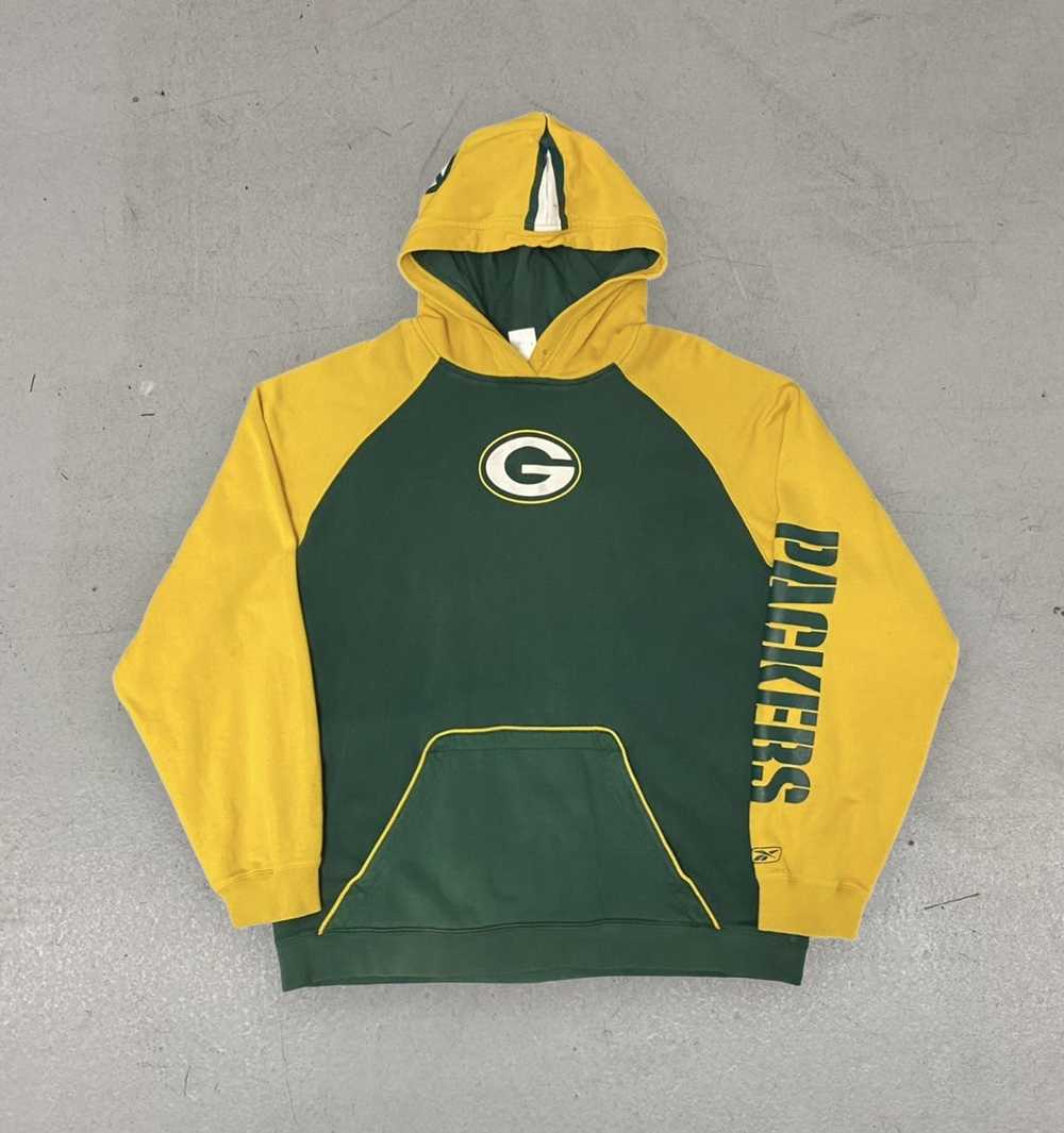 NFL Y2K 2000s Greenbay Packers Colorblock Reebok … - image 1