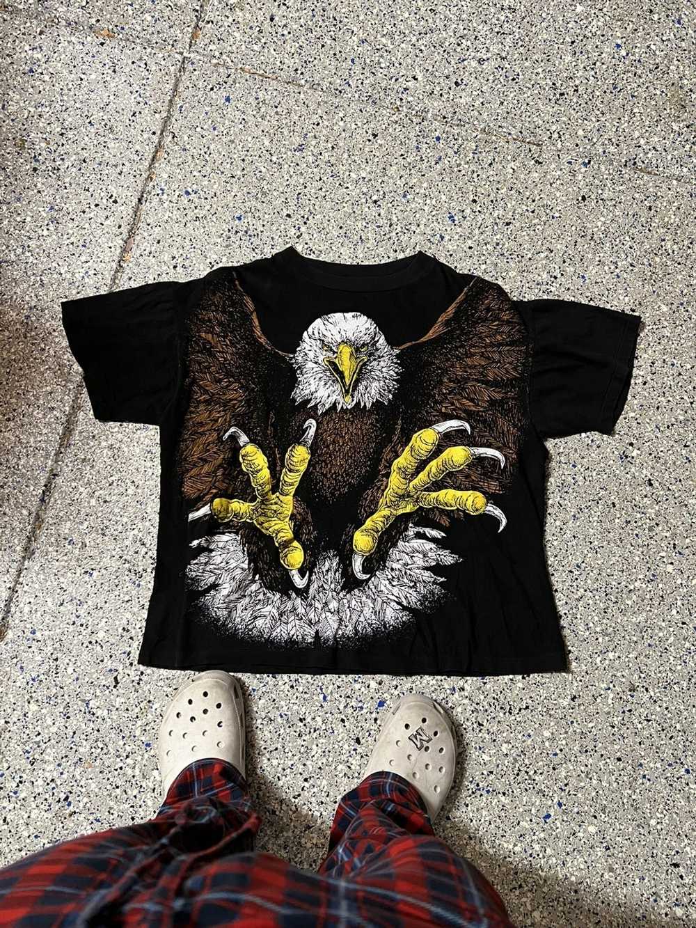 Animal Tee × Streetwear × Vintage Vintage eagle s… - image 1