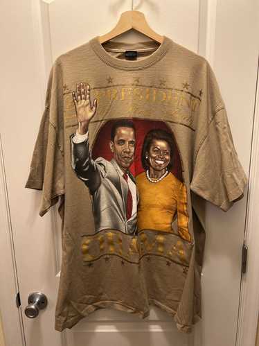 Obama × Vintage Vintage Obama and First Lady T-shi