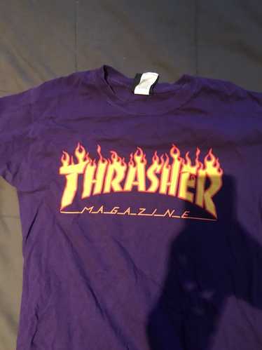 Thrasher Purple Flames Thrasher Shirt