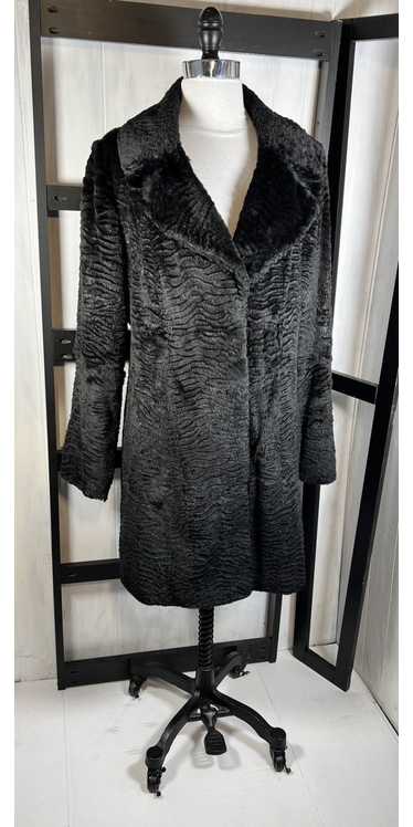 Tory Burch Sheared textured rabbit fur coat