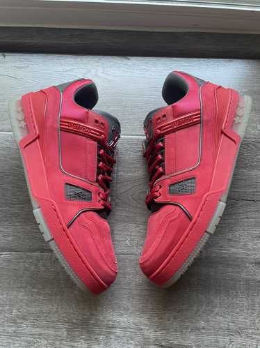 Louis Vuitton Louis Vuitton Red Grey Trainer Snea… - image 1