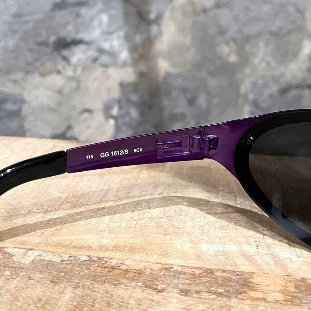 Gucci Gucci GG 1612S Purple Oval Shield Sunglasses - image 6