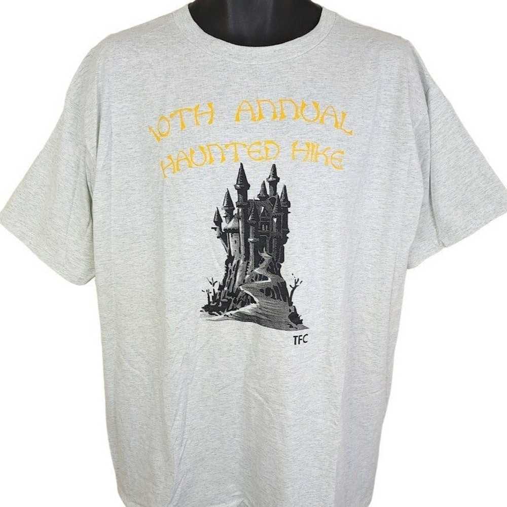 Vintage Haunted Hike T Shirt Vintage 90s Hallowee… - image 1