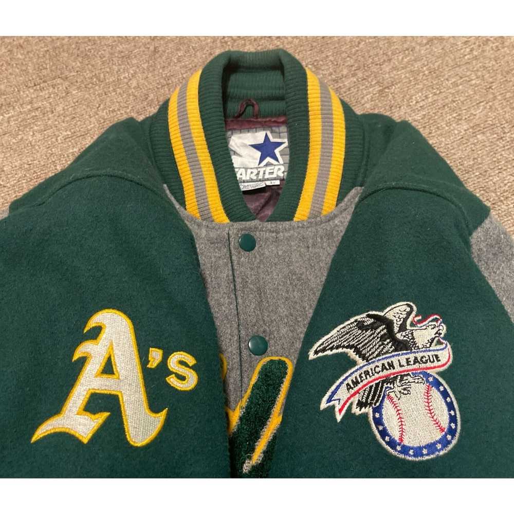 Starter Vintage 90s Large Starter Oakland Athleti… - image 10