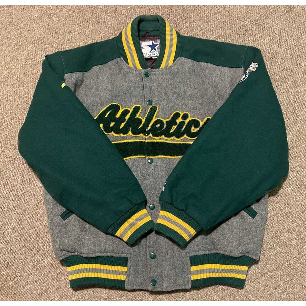 Starter Vintage 90s Large Starter Oakland Athleti… - image 5