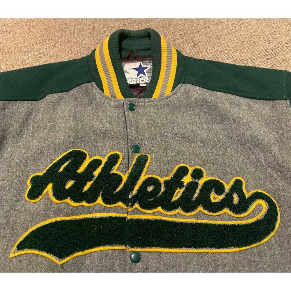 Starter Vintage 90s Large Starter Oakland Athleti… - image 8