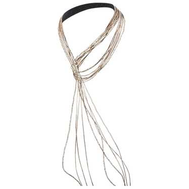 Brunello Cucinelli Silver long necklace - image 1