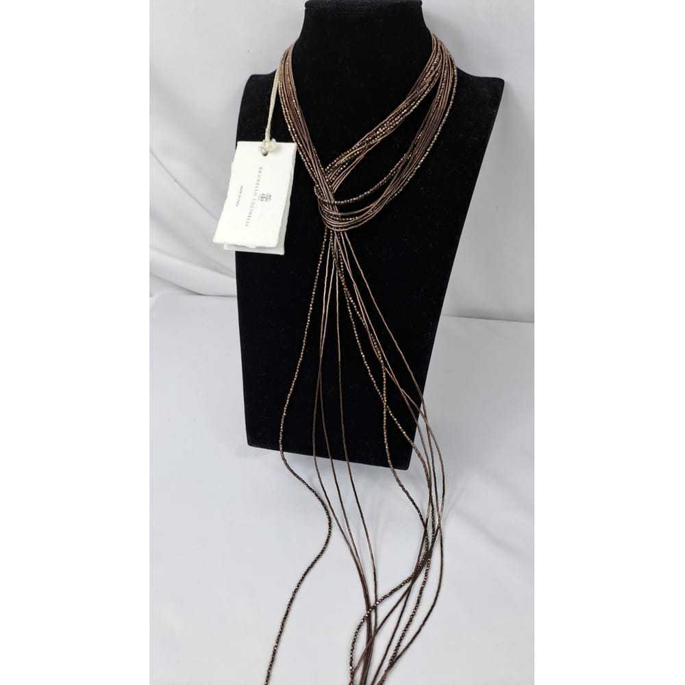 Brunello Cucinelli Silver long necklace - image 3