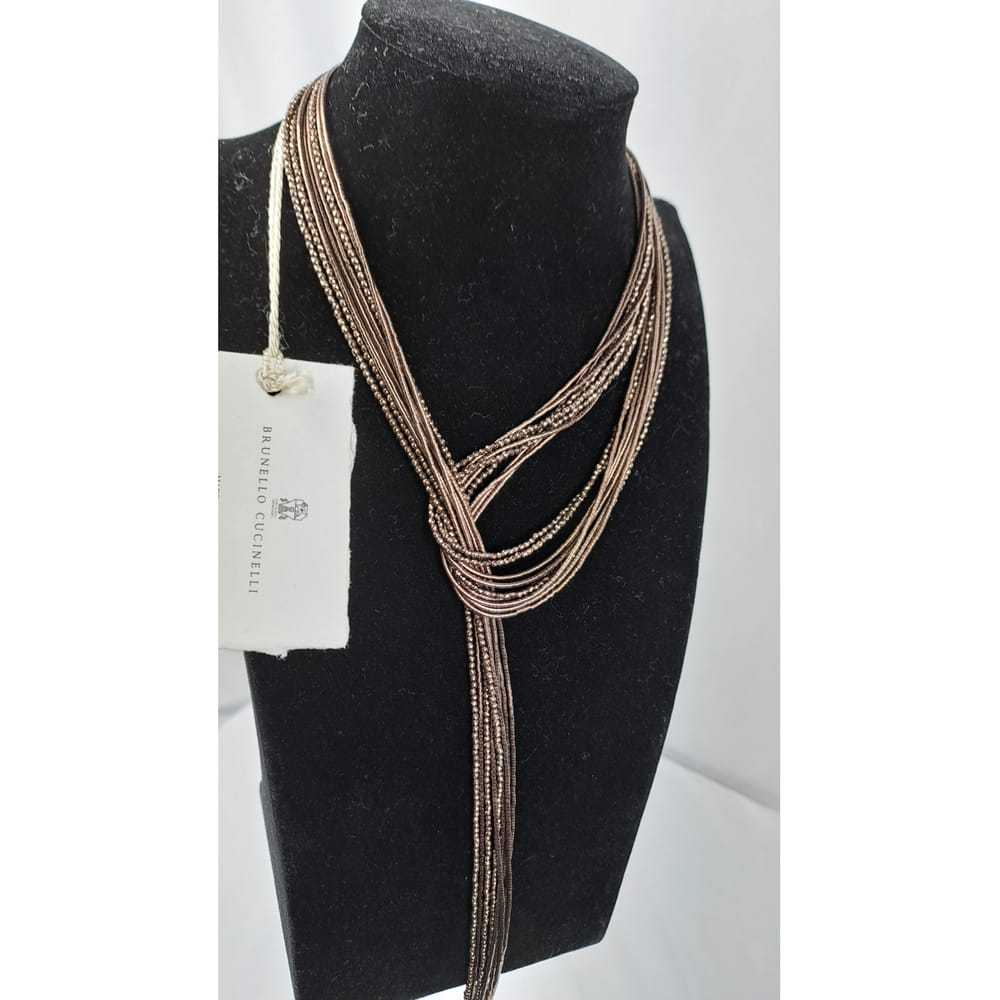 Brunello Cucinelli Silver long necklace - image 4