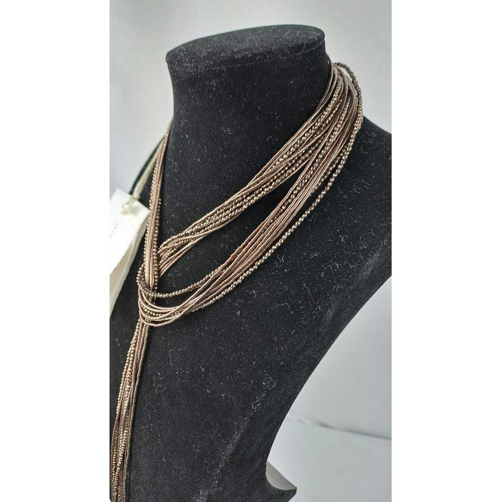 Brunello Cucinelli Silver long necklace - image 6