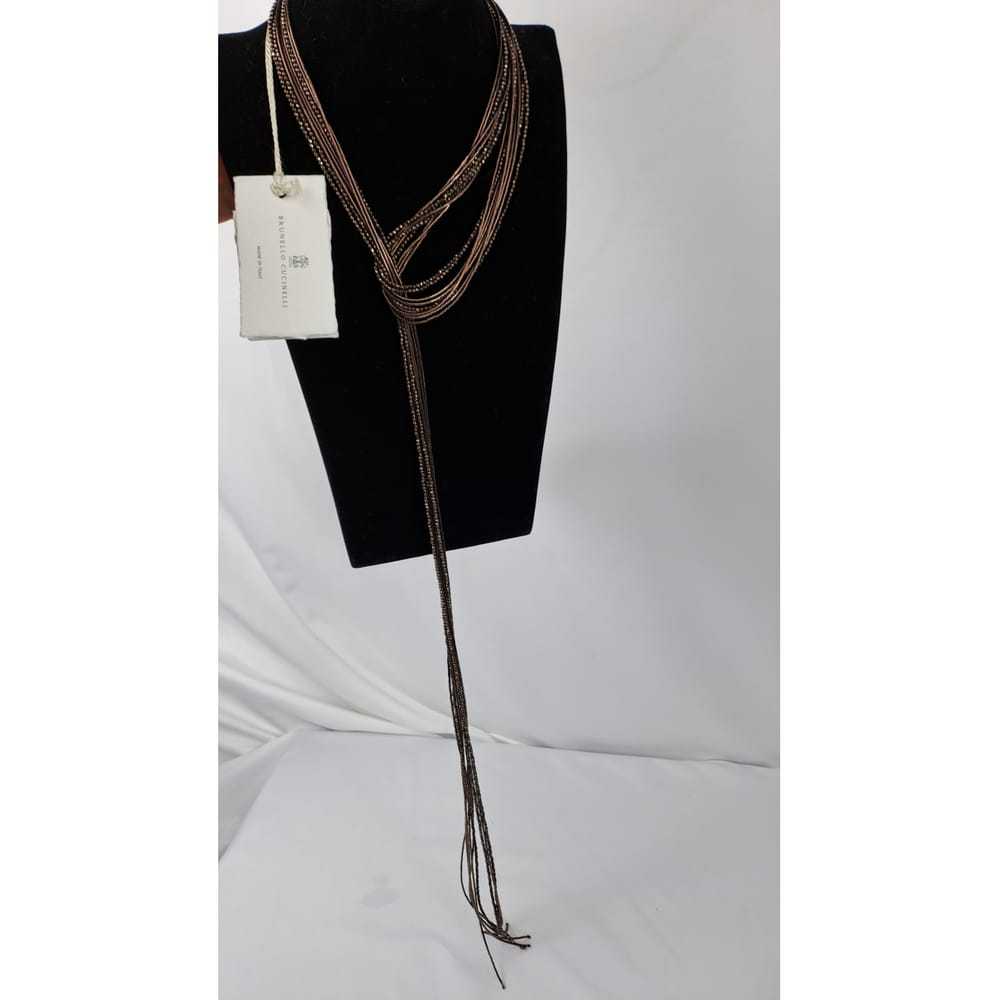 Brunello Cucinelli Silver long necklace - image 7