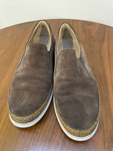Tod's Tods Brown Suede slip on espadrille