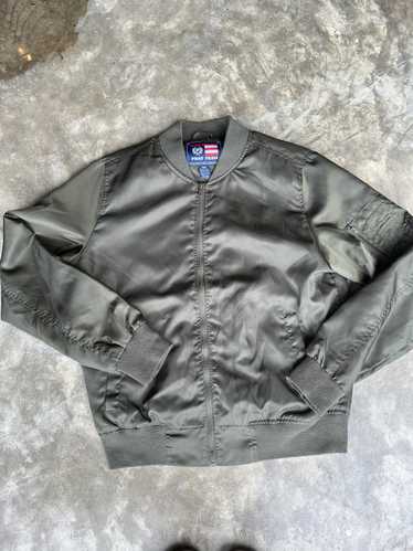 Phat Farm × Vintage Olive Phat Farm Bomber Jacket