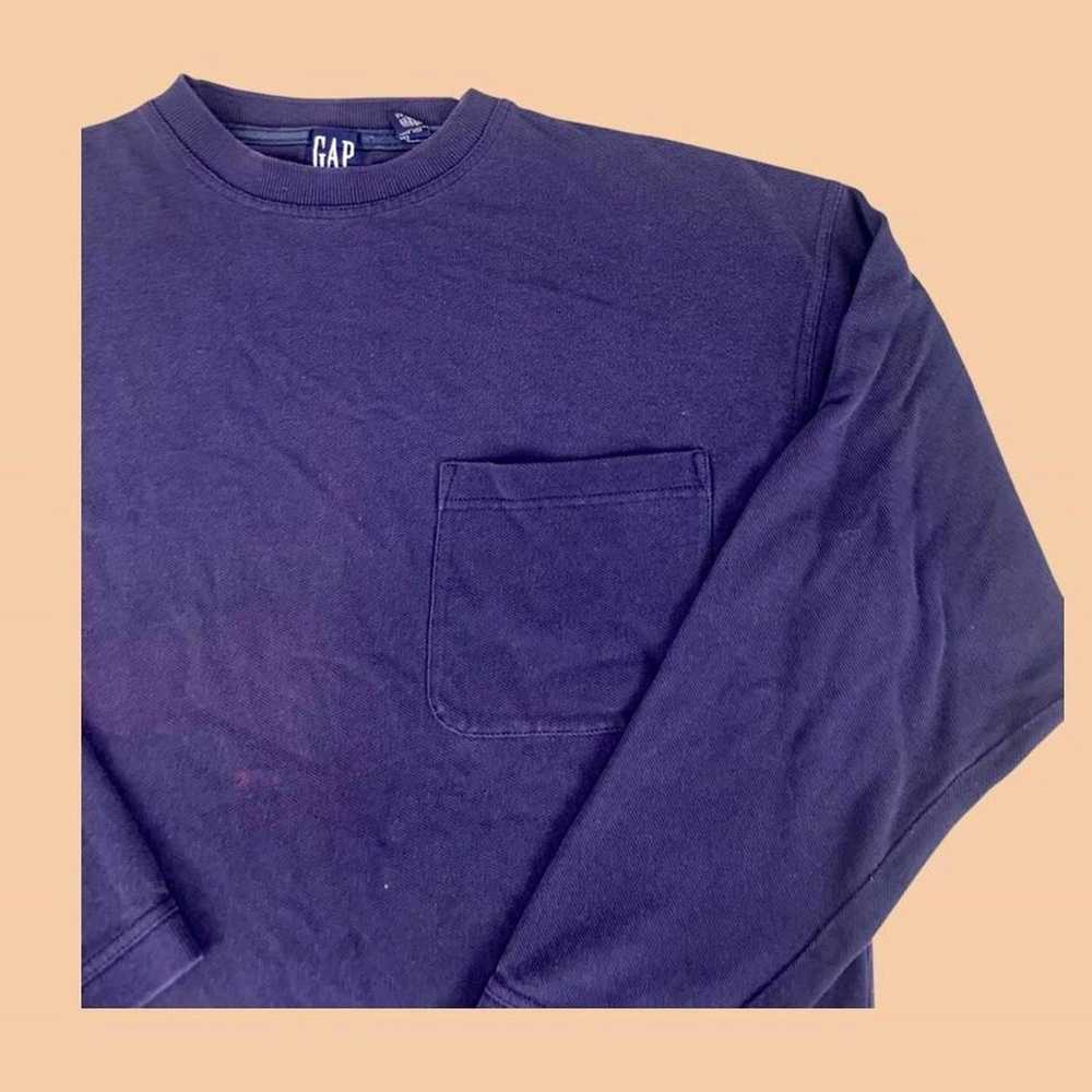 Gap Vintage 90s GAP Front Pocket Long Sleeve Shirt - image 2