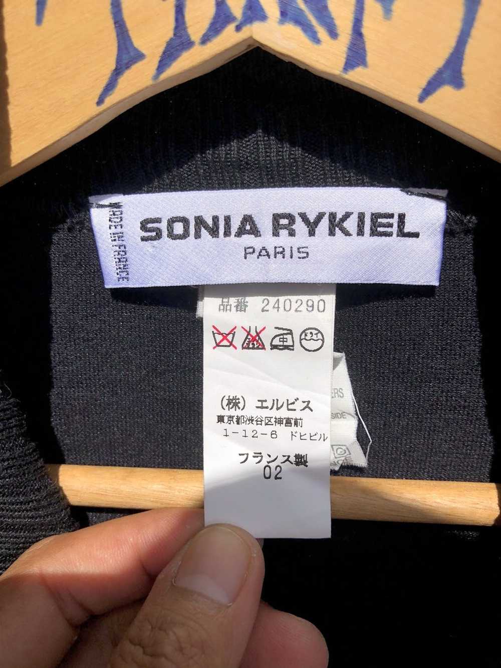 Sonia Rykiel Sonia Rykiel Velvet Sweter Button Up - image 5