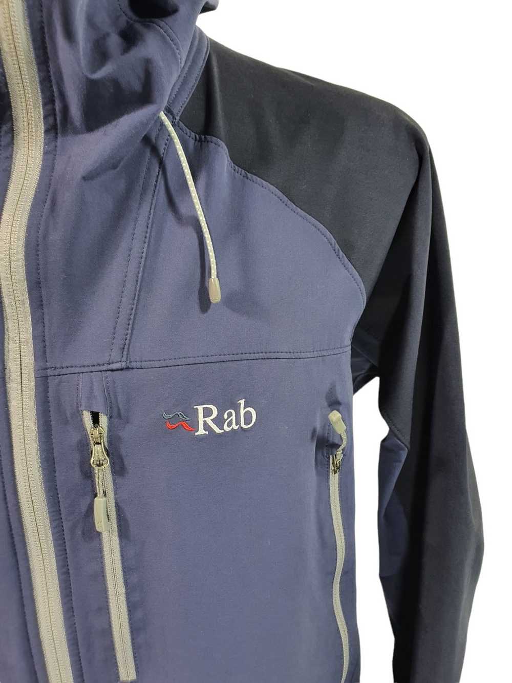 Rab Rab Scimitar Jacket Blue Softshell Hooded Siz… - image 3