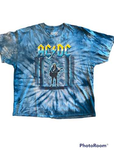 Ac/Dc × Rock Band × Vintage AC/DC TIE DYED