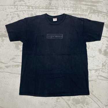 Supreme X KAWS Chalk Logo Crew Neck T-Shirt - Blue for Men