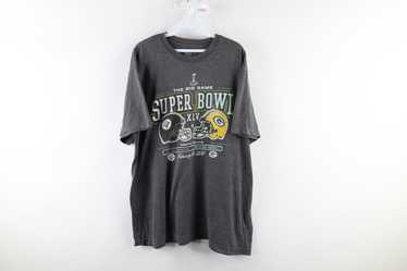 Super Bowl XLV Steelers vs Packers Black T-Shirt Official NFL Team Apparel  SizeL