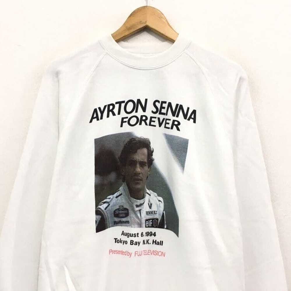 Vintage Vintage Ayrton Senna Memorial Crewneck Bi… - image 3