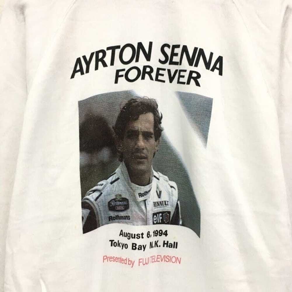 Vintage Vintage Ayrton Senna Memorial Crewneck Bi… - image 5
