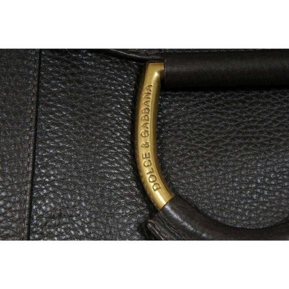Dolce & Gabbana D-Ring Shoulder Tote Bag Espresso… - image 3