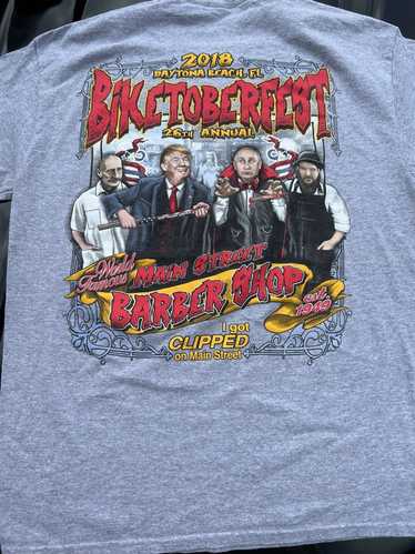 Biker Denim 2018 Biketoberfest barber shop tee - image 1