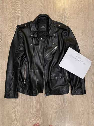 Leather Jacket × Streetwear × Zara Zara Genuine Le