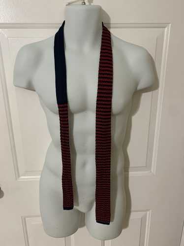 J.Crew Striped Skinny sock tie Italian Silk