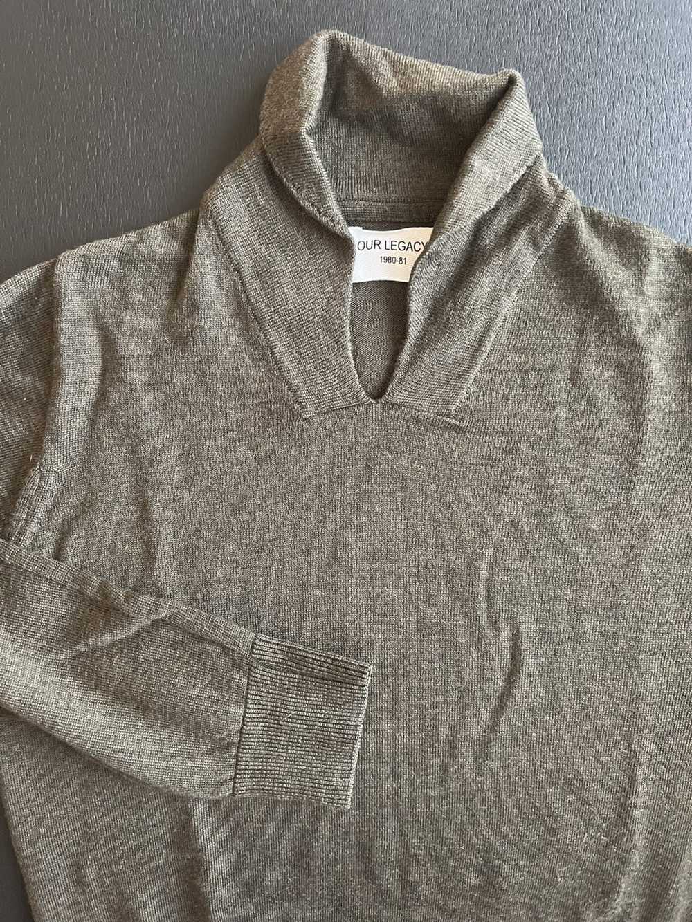 Our Legacy Proper Collar sweater. Dark Olive - image 2