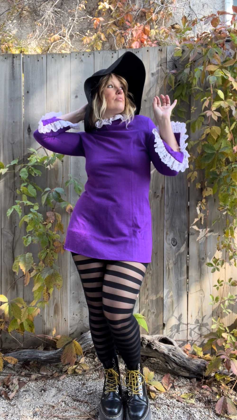 Vintage 60's Purple Go-Go Micro Mini Dress - image 3