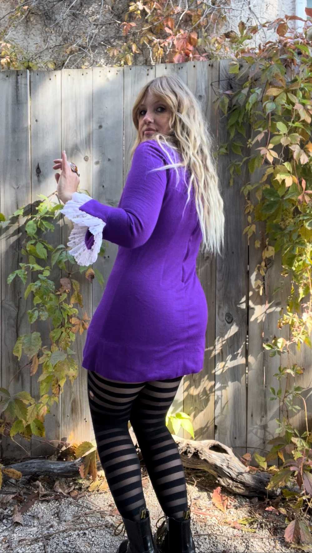 Vintage 60's Purple Go-Go Micro Mini Dress - image 8