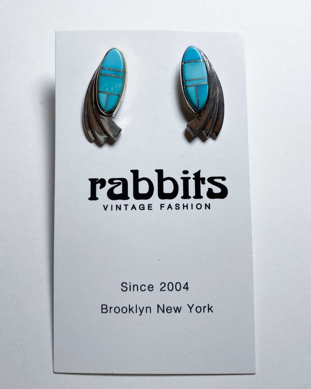 BGM / 925 Sterling Silver with Turquoise Earring - image 4
