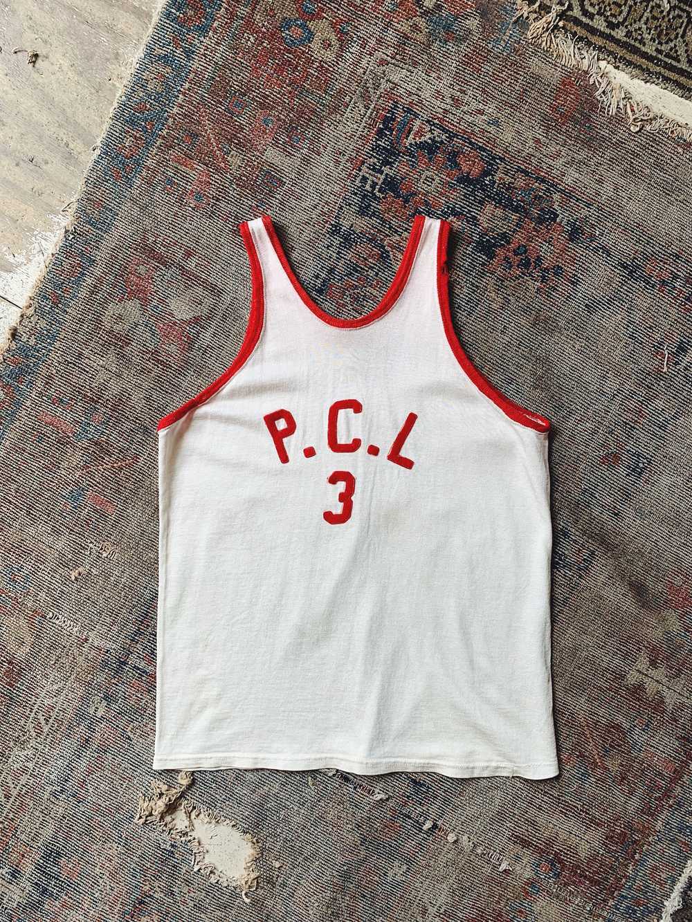 Vintage “P.C.L.” Basketball Jersey - image 1