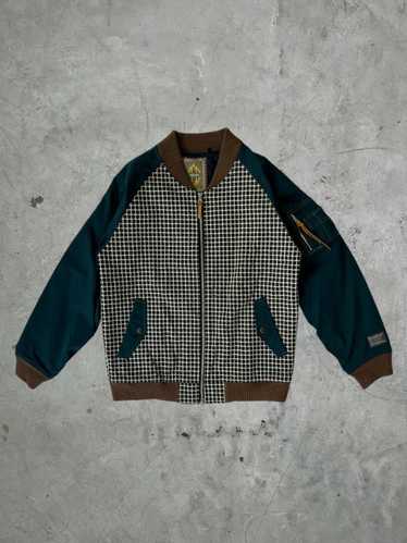 Vintage Mischief Japan Sashiko Stitch Bomber Jack… - image 1