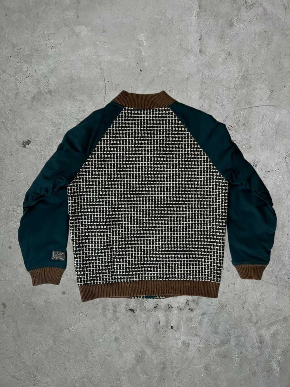 Vintage Mischief Japan Sashiko Stitch Bomber Jack… - image 2