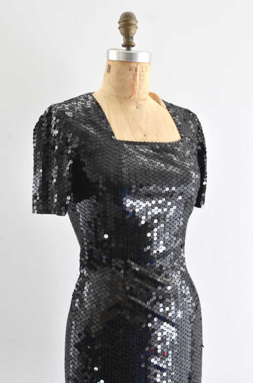90's Sequin Mini Dress / XS - image 3