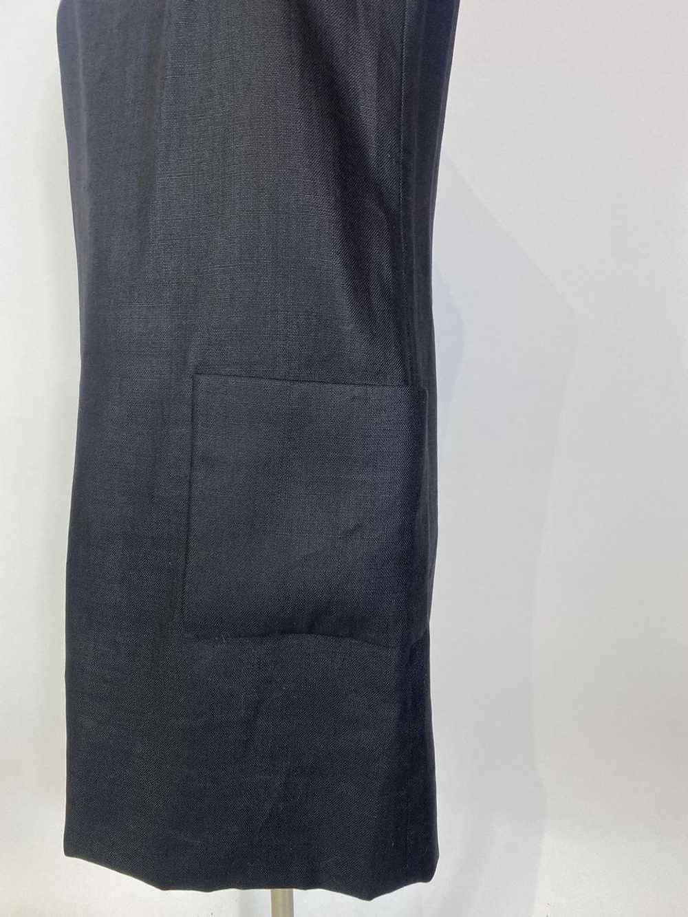1960s Mod Silk Lined Black Shift Dress - image 3