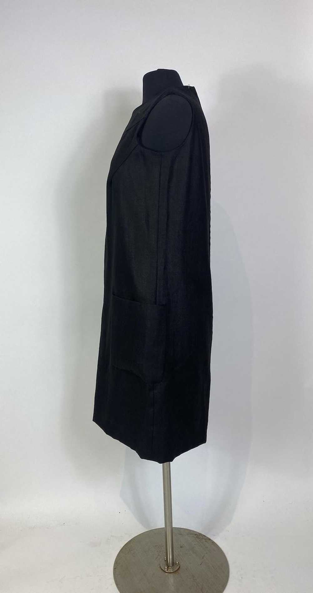 1960s Mod Silk Lined Black Shift Dress - image 4
