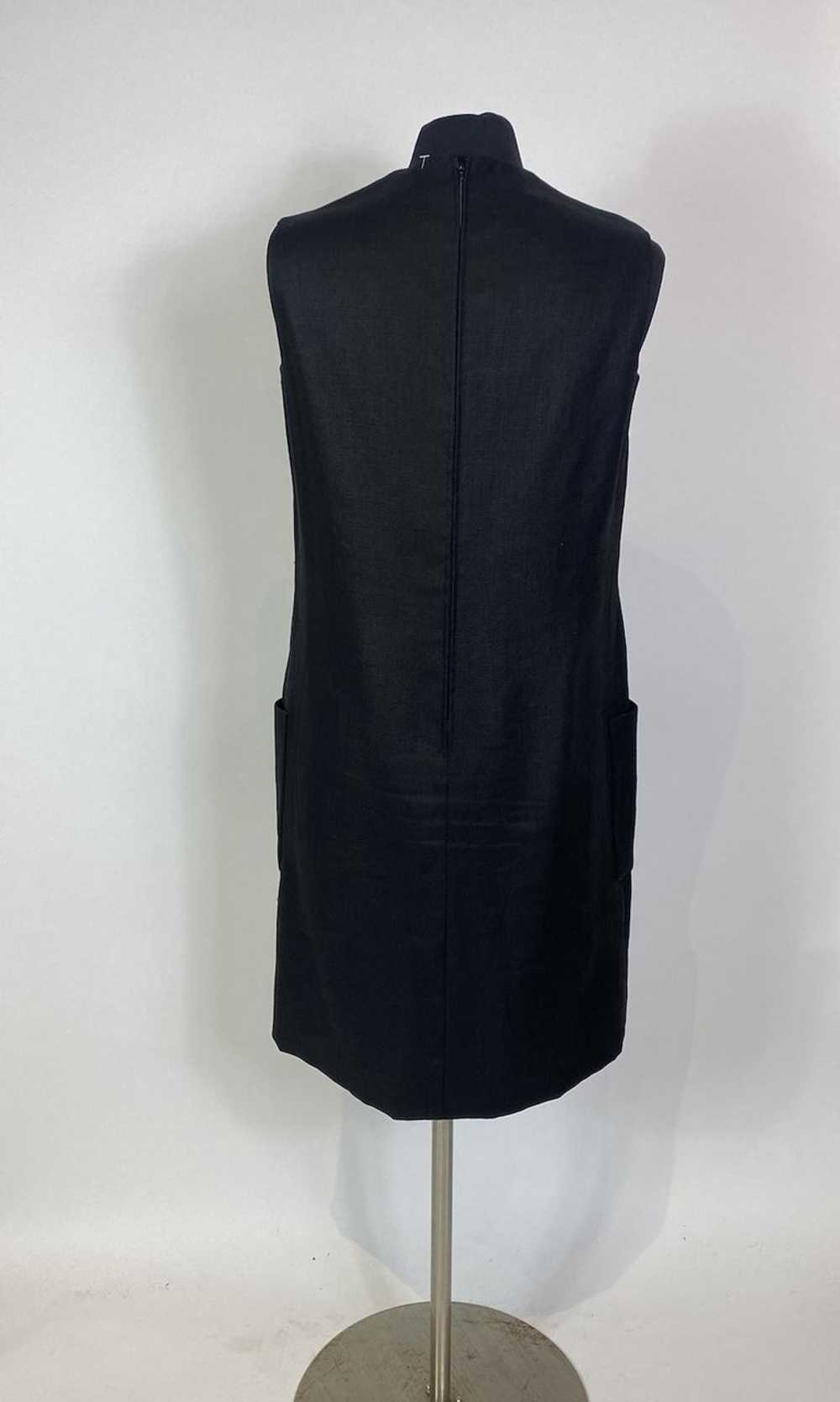 1960s Mod Silk Lined Black Shift Dress - image 5