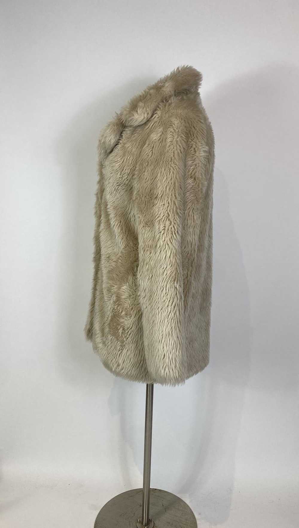 1990s - Y2K BNCI Beige Faux Fur Coat - image 3